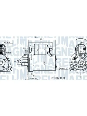 Startér MAGNETI MARELLI 063721311010 Víkendová Akce