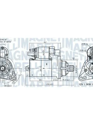 Startér MAGNETI MARELLI 063721322010 Oblíbený