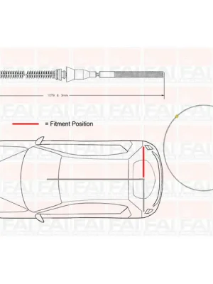 Tažné lanko, parkovací brzda FAI AutoParts FBC0081 Časově Omezené