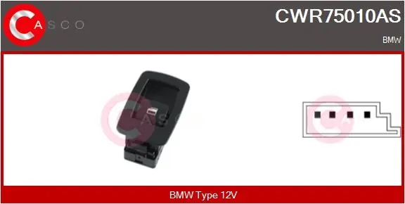 Oblíbený Spínač, zvedací zařízení oken CASCO CWR75010AS