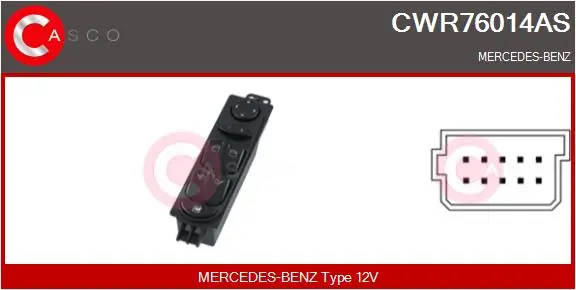 Autentický Spínač, zvedací zařízení oken CASCO CWR76014AS