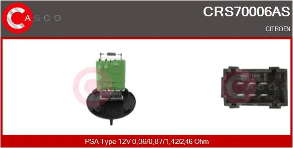Poslední Šance Odpor, vnitřní tlakový ventilátor CASCO CRS70006AS