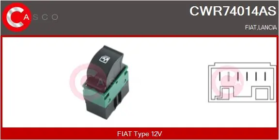 Akční Nabídka Spínač, zvedací zařízení oken CASCO CWR74014AS