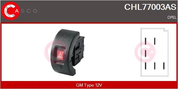 Vypínač výstražných blikačů CASCO CHL77003AS Autentický