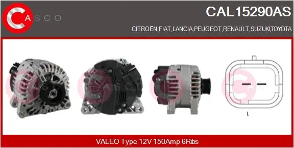 Generátor CASCO CAL15290AS Ihned K Objednání
