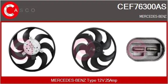 Objednat Nyní Větrák, chlazení motoru CASCO CEF76300AS