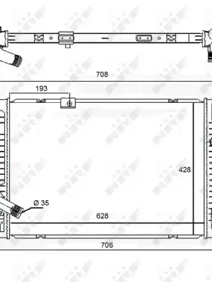 Akce Chladič, chlazení motoru NRF 58455A