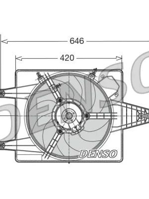 Větrák, chlazení motoru DENSO DER01010 Časově Omezené