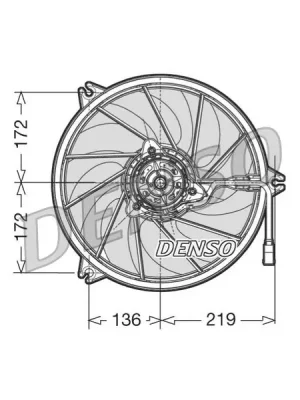 Ověřený Větrák, chlazení motoru DENSO DER21009