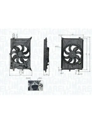 Větrák, chlazení motoru MAGNETI MARELLI 069422777010 Akce