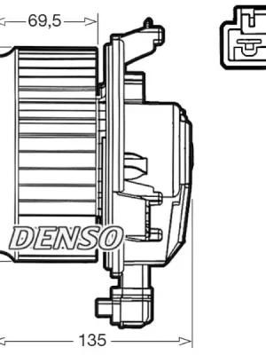 vnitřní ventilátor DENSO DEA50000 Výprodej