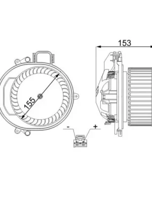 vnitřní ventilátor MAHLE AB 257 000S Novinka