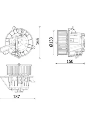 vnitřní ventilátor MAHLE AB 325 000P Akční Nabídka