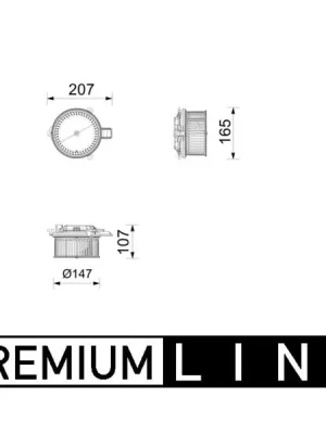 vnitřní ventilátor MAHLE AB 436 000P Bezpečná Platba