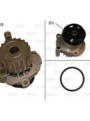 Originální Vodní čerpadlo, chlazení motoru VALEO 506874