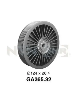 Pouze Dnes Vratná/vodicí kladka, klínový žebrový řemen SNR GA365.32