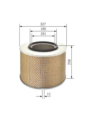 Vzduchový filtr BOSCH 1 457 429 779 Nejlepší Cena