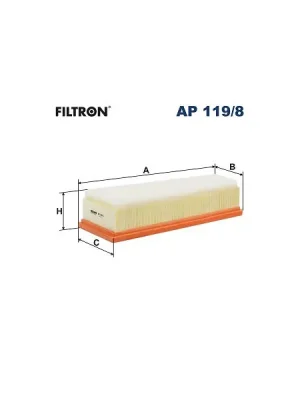 Vzduchový filtr FILTRON AP 119/8 Expresní Doručení