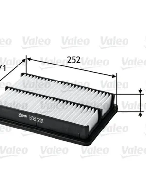 Časově Omezené Vzduchový filtr VALEO 585201