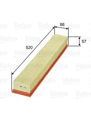 Vzduchový filtr VALEO 585323 Ihned K Objednání