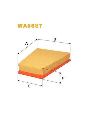 Vzduchový filtr WIX FILTERS WA6687 Cenově Výhodný